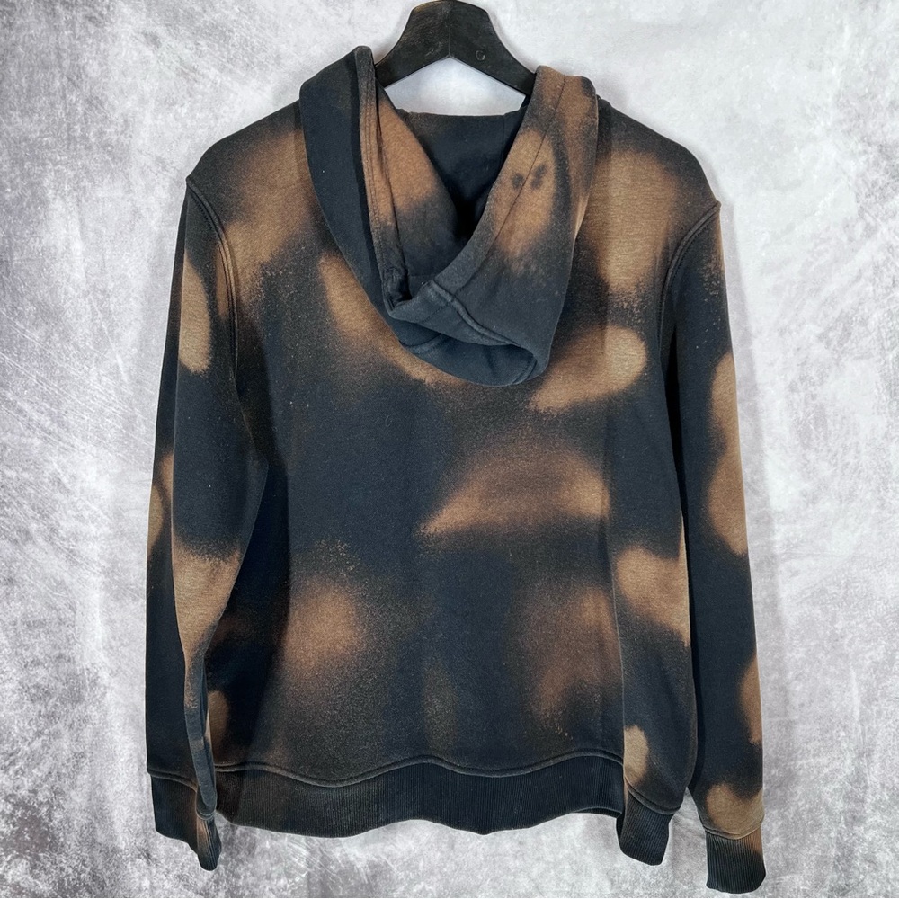 Carhartt Womens XL Black Clarksburg Full Zip Hoodie Sweater Jacket Custom Dyed - Picture 3 of 12